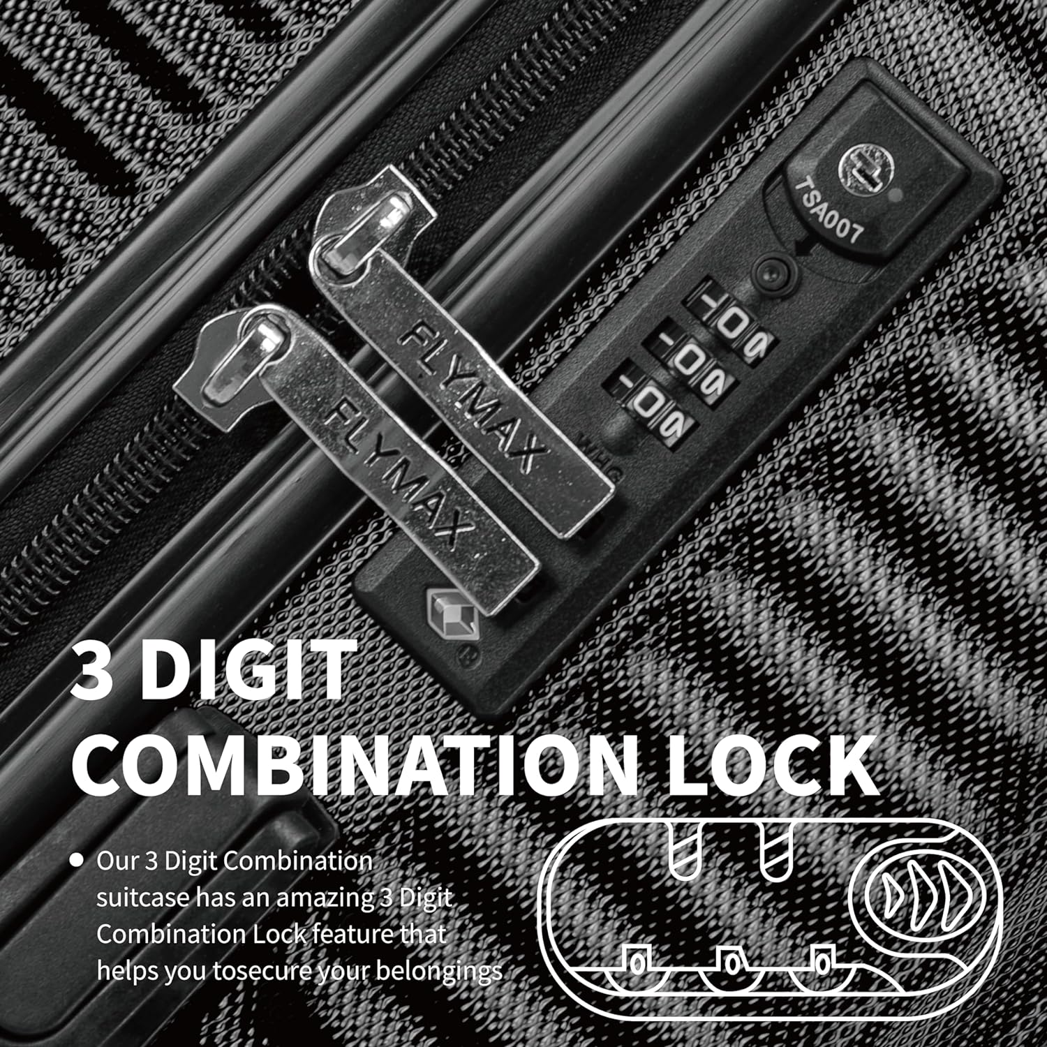 Flymax Parisflex: 4 Wheel Hardshell Suitcases - Image 5