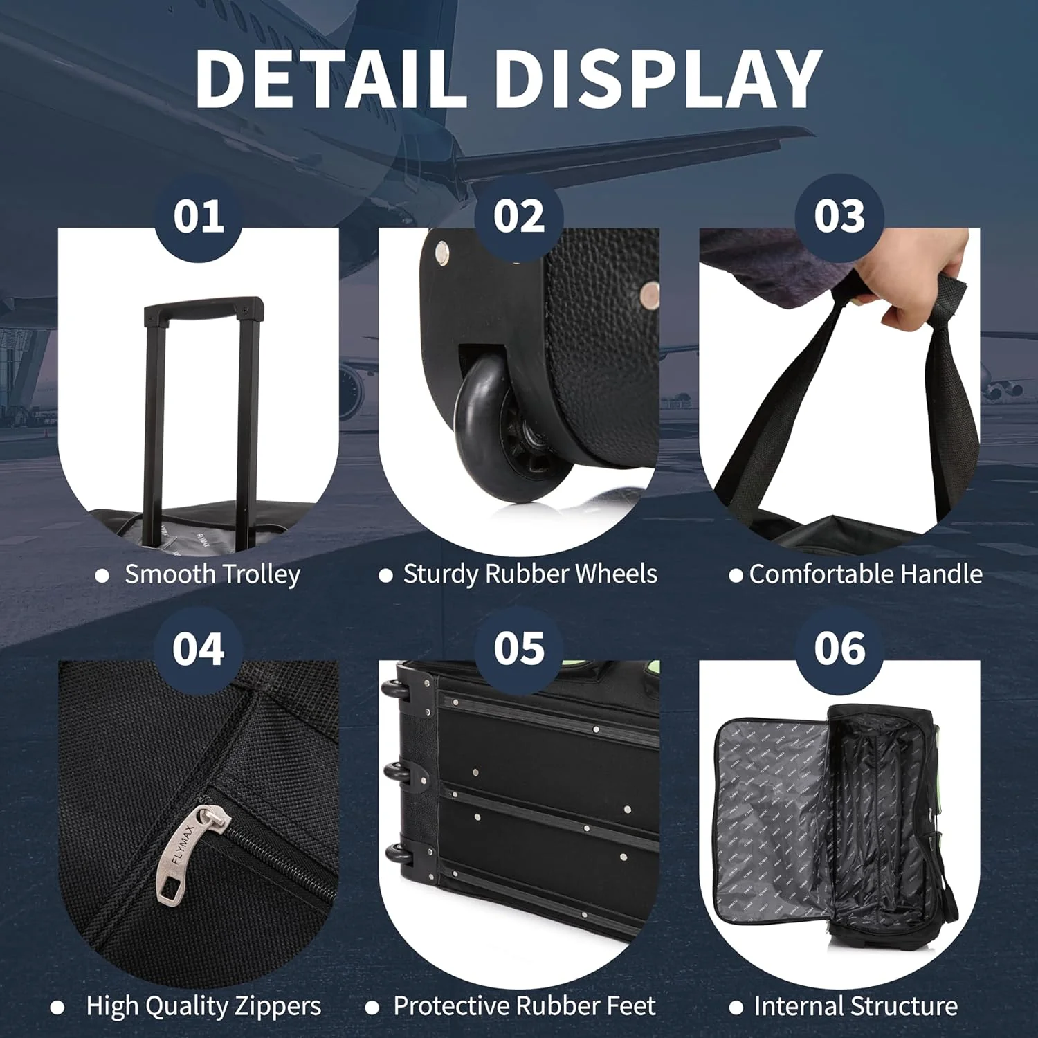 Flymax 32-Inch Wheeled Travel Bag - Image 3