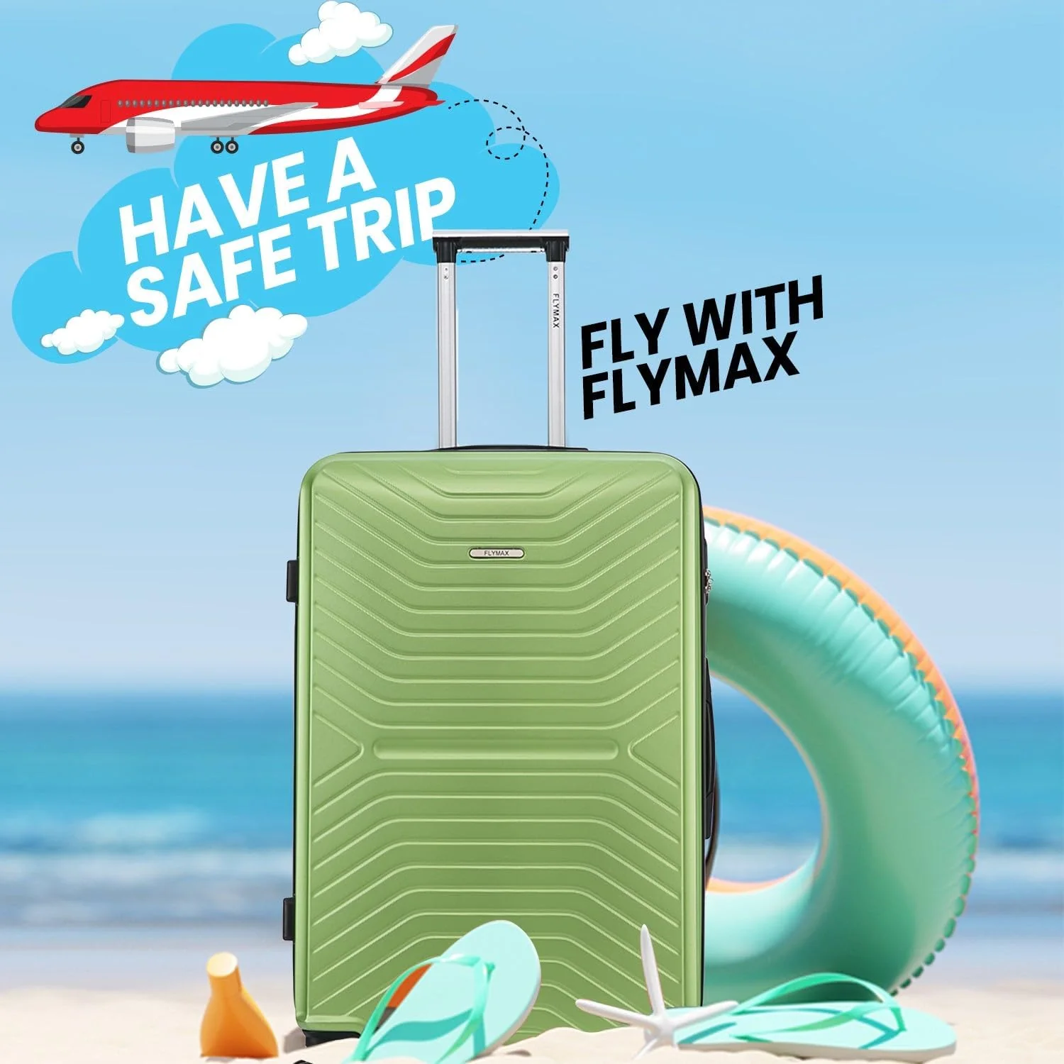 Flymax 4 Wheel Hardshell Suitcases London Legacy - Image 30