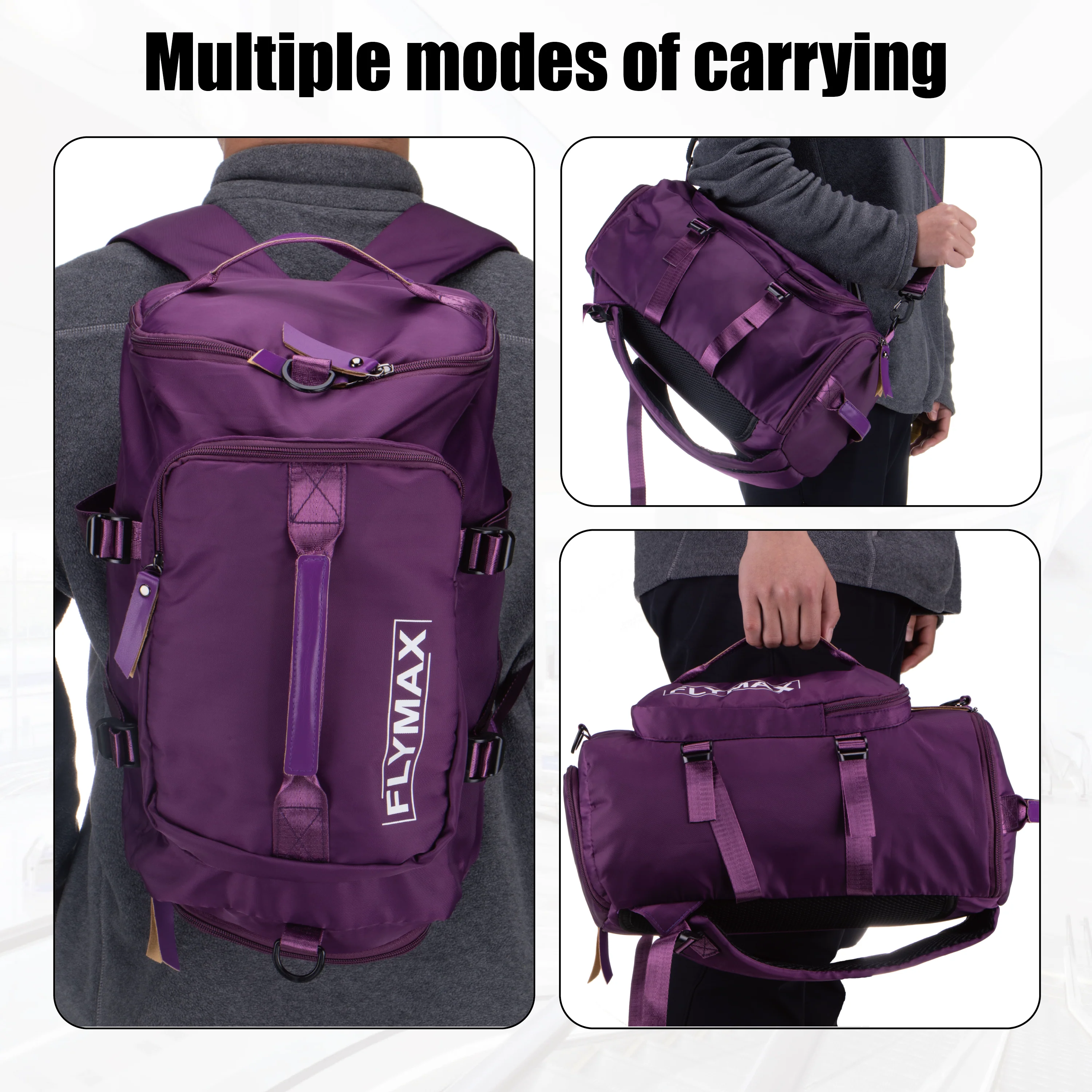 FLYMAX 45x36x20 EasyJet Cabin Bag Underseat Carry on Hand Luggage Flight Backpack - Image 8