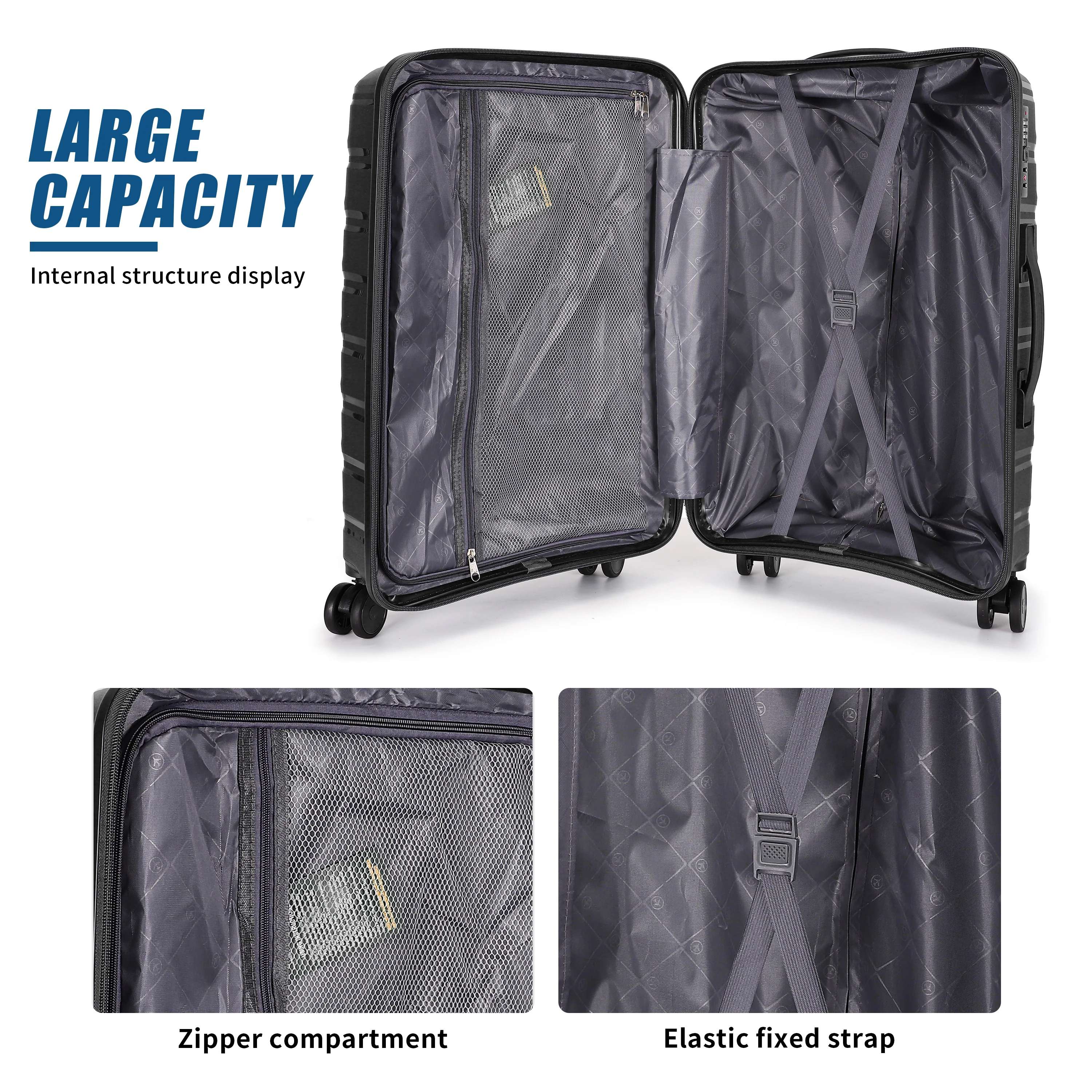 Los Angeles Flex Lightweight Premium Suitcase - Image 3