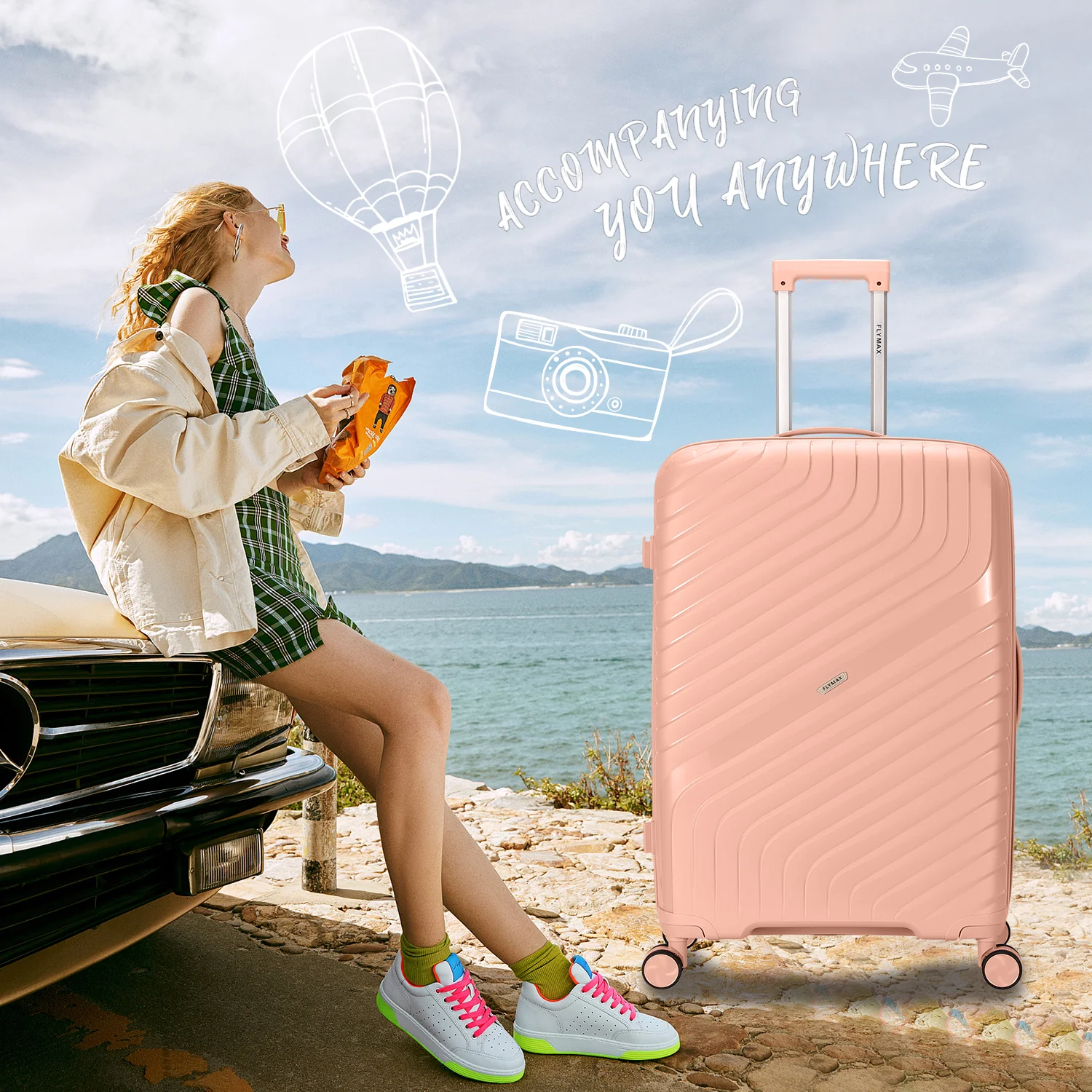 Flymax Parisian Edge – Sleek & Lightweight Premium Luggage Set - Image 6
