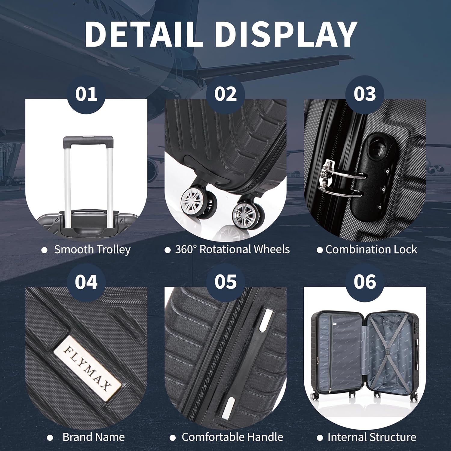 Flymax Seoul Defender 24-Inch Super Lightweight Suitcase | Compact & Durable - Image 3