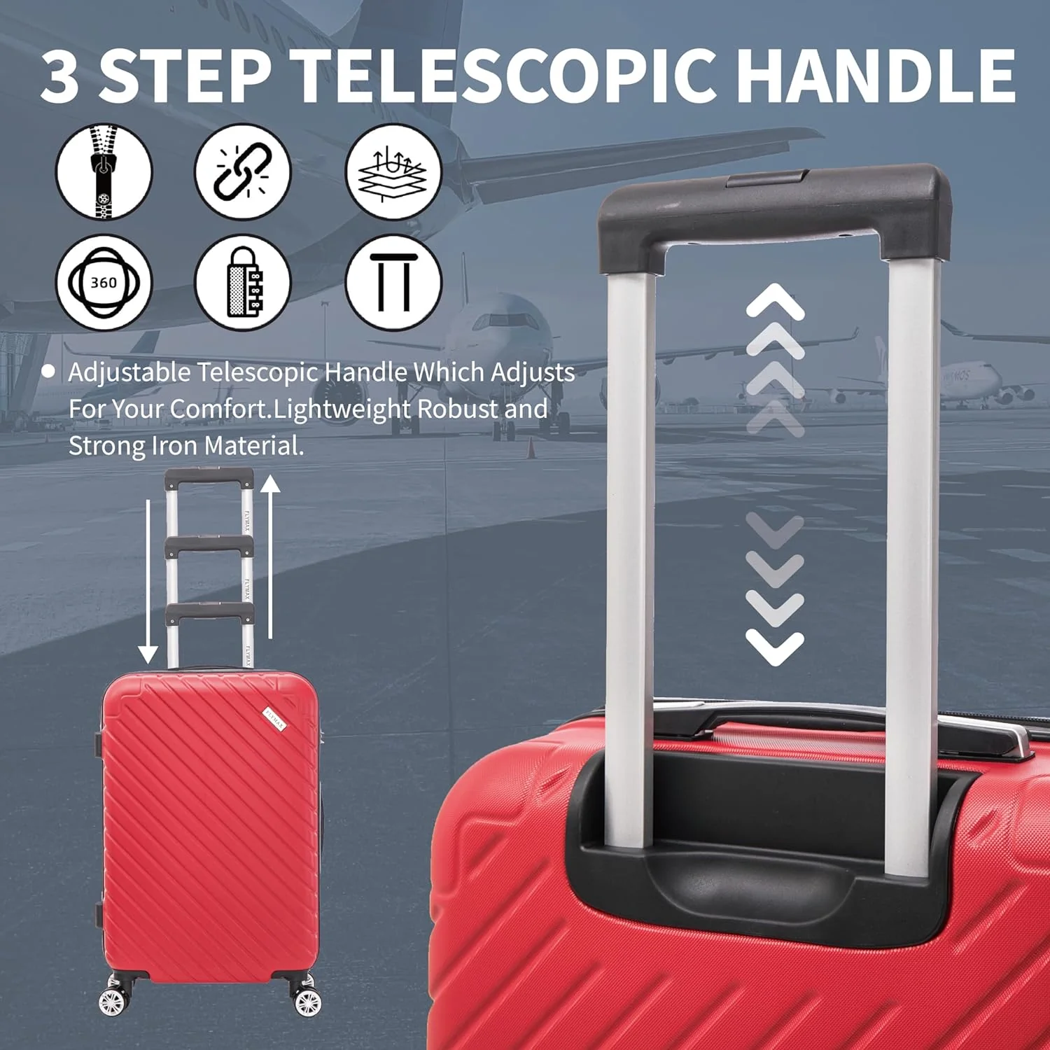 Flymax Seoul Defender 29-Inch Super Lightweight Suitcase | Lightweight Travel Luggage - Image 4