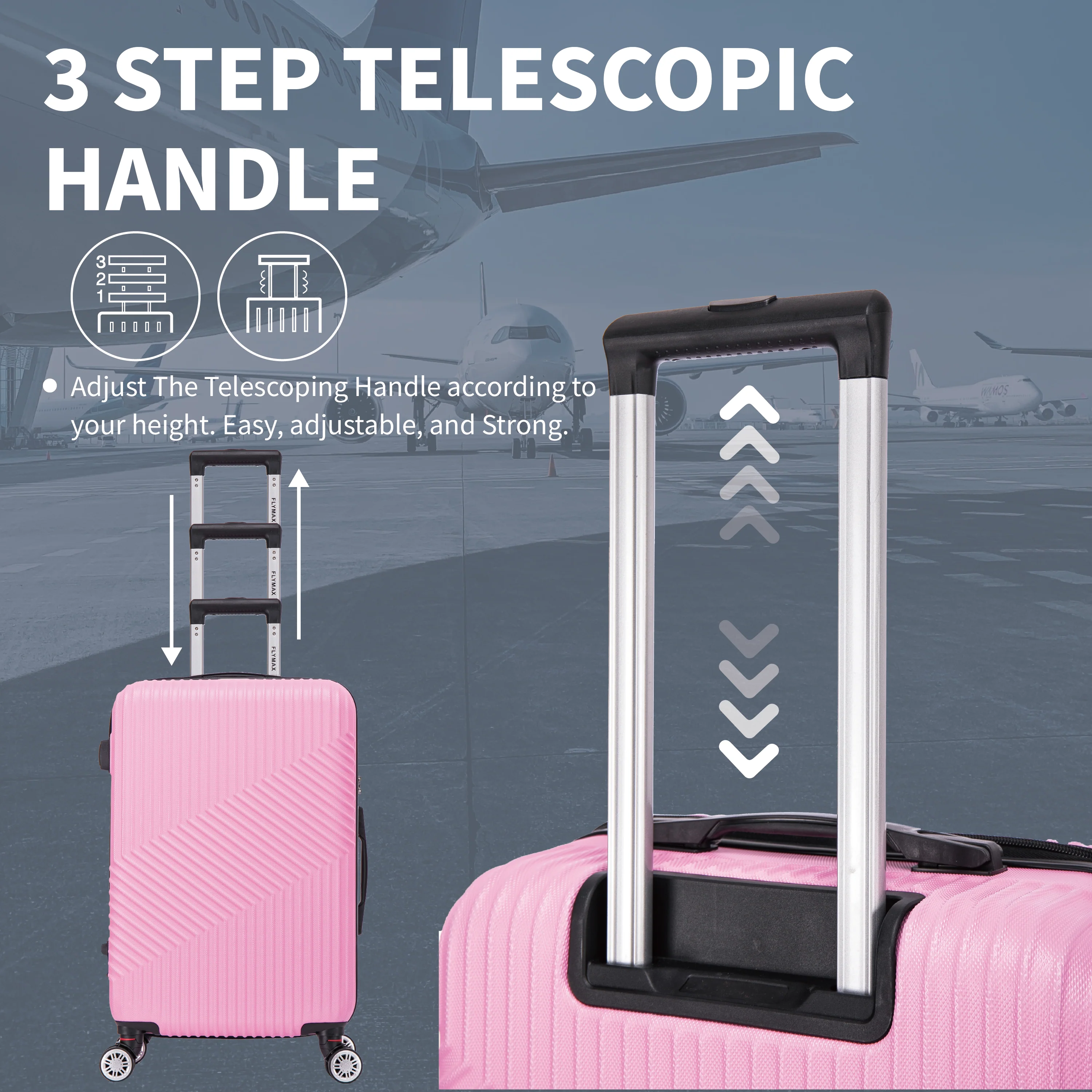 Flymax Zurich Shield 3-Piece Luggage Set – Unmatched Durability and Elegance for Every Journey - Image 6