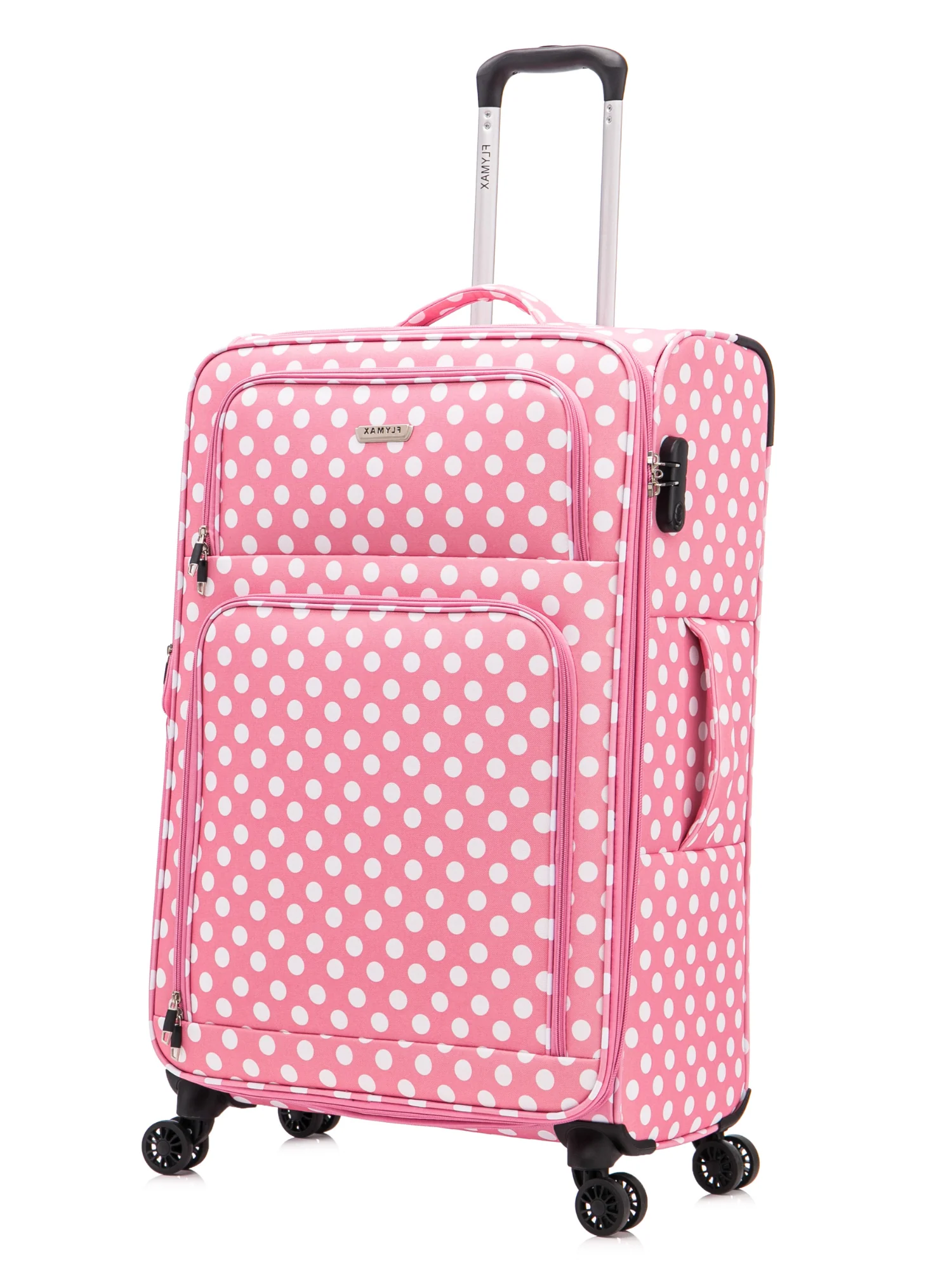 4 Wheel Lightweight Softshell Suitcase - Image 8